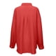 thumbnail image 5 of Camisa informal oversize de color liso para mujer: ligera, transpirable, corte holgado, versátil para el uso diario. Tallas S-XXL., 5 of 8