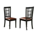 thumbnail image 2 of WENI5-BCH-LC 5 Pc Kitchen table set with a Dining Table and 4 Leather Dining Chairs in Black, 2 of 3