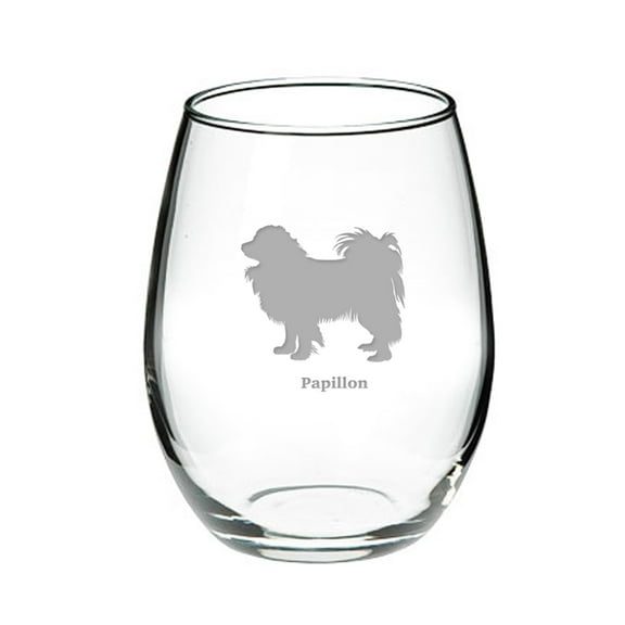 Papillon Deep Etched Stemless Red Wine Glass