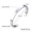 thumbnail image 2 of Medical Alert Bracelets for Women Men,Stainless Steel Med ID Cuff Bracelet Medical ID Health Alert Bangle Monitoring Systems to Save Life for Sos Emergency,59mm Diameter, 2 of 5