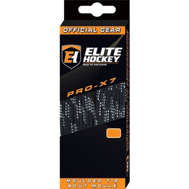 Elite Hockey Pro-X7 Cordones Para Patines (X7-Negro 108"")