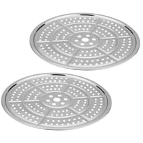 Uonlytech 2Pcs Multipurpose Cooker Steamer Basket Stainless Steel for Home Cooks