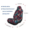 thumbnail image 4 of Zufioo Geometric Elements Print Car Seat Protectors, SUV, Truck, Van Seat Covers - Strap Design, High Elasticity and Dustproof, Car Interior Protectors Auto Parts-1, 4 of 9