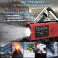 thumbnail image 5 of Radio de Emergencia Multifunción con Banda AM/FM, Radio de Manivela, Carga Solar, Iluminación, Radio para Prevención de Desastres, Color Gris., 5 of 5