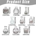 thumbnail image 3 of Plant Pots Planters Retro Transparent Glass Small Vase Vase Desktop Dried Flower Decorative Vase French Light Flower Set Flower Pots Garden Planters Indoor Outdoor Plant Containers, 3 of 7