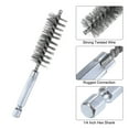 thumbnail image 4 of Uxcell 304 Stainless Steel Bore Brush Cleaning Twisted Wire Brush with Handle 1/4" Hex Shank for Tubes Ports Bearings Silver 17mm 5pcs, 4 of 6