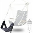 thumbnail image 3 of Universal Hammock Chair Footrest - Adjustable Length & One-Size-Fits-Most;Quick-Clip Attachment for Hanging Chairs, Foldable & Lightweight for Patio, Indoor(Footrest Only - Chair Not Included), 3 of 5