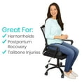 thumbnail image 4 of YfulYde Hemorrhoid Pillow - Donut Cushion for Pain & Pressure Relief, Surgery Recovery, Postpartum, Pregnancy - Men, Women Hemorrhoidal Seat - for Sitting, Office Chair, Car - Portable, Memory Foam, 4 of 9