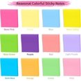 thumbnail image 2 of Sticky Notes, 12 Pack Stick Note Pad 12 Assorted Color Self Sticky Memo Pads for Office, School and Home Uses (Square Shape), 2 of 5
