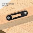 thumbnail image 4 of Raindrops 100Pcs Full Open Furniture Connector Kit Black Invisible Fasteners for Home Furniture, 4 of 8