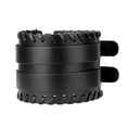 thumbnail image 2 of Cuero Cordones Pulseras punk Pulseras masculinas Ajustable Negro Yuyangstore Pulsera de brazalete de cuero, 2 of 8