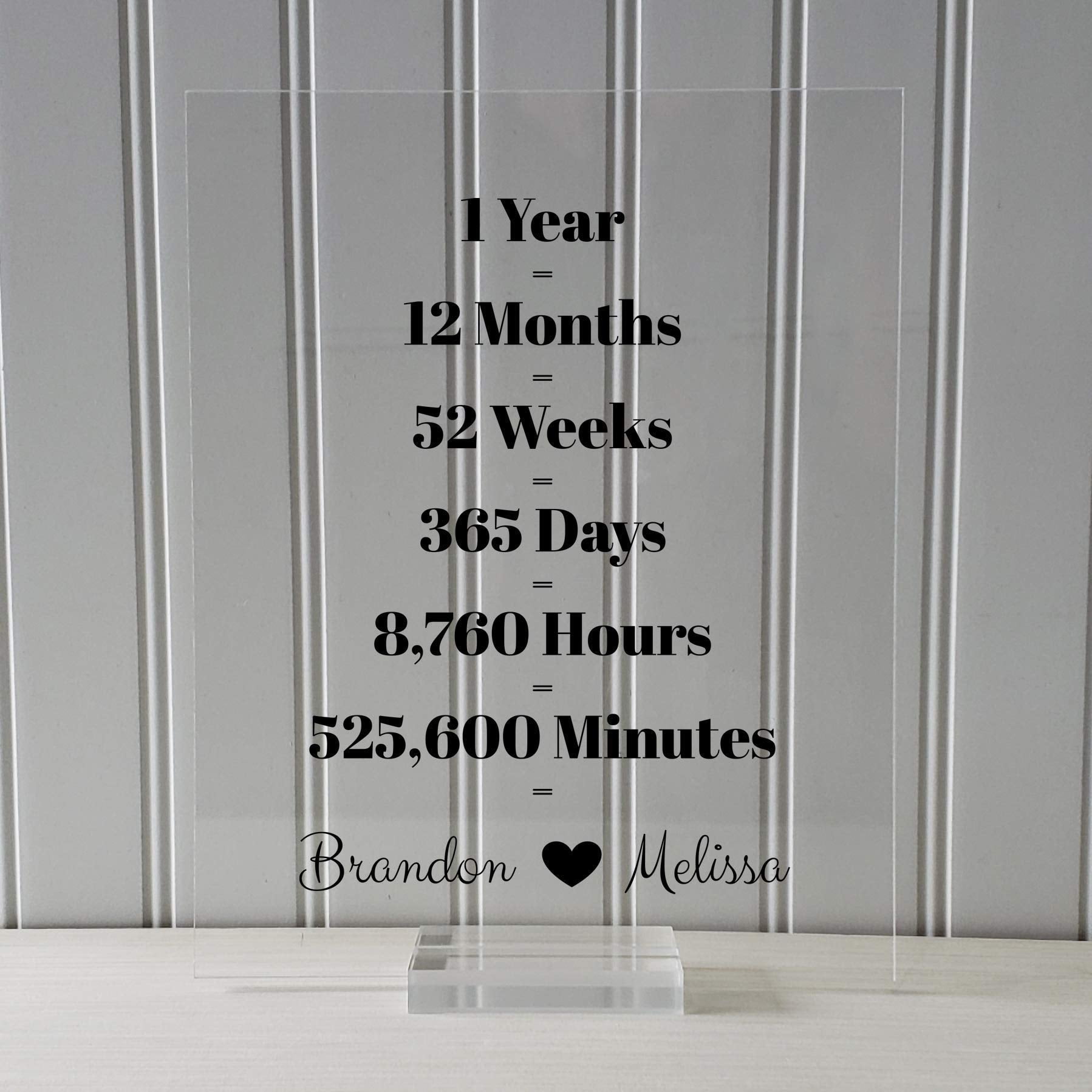 1 Year Anniversary Frame Custom Names Floating Frame Anniversary Gift One Year Anniversary Months Weeks Days Hours Minutes Walmart Com Walmart Com 1 Year Anniversary Frame Custom Names Floating Frame Anniversary Gift One Year Anniversary Months Weeks Days Hours Minutes Walmart Com Walmart Com