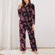 thumbnail image 2 of Fotbe Humming Bird And Tropical Conjunto de Pijama de Manga Larga para Mujer con Estampado, Ropa de Dormir de 2 Piezas, Conjunto de Casa Suave y Cómodo con Bolsillos-Medium, 2 of 7