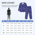 thumbnail image 4 of Mens Pajamas Set - Ice Hockey Players With Puck Comfy Long Sleeve Button Up Pajama Sets for Men 2 Piece, Soft Sleepwear Nightwear Pjs Lounge Sets for Men with Pockets, 4 of 5