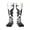 1 Black, variant on Artistic Black White Peacocks Knee Socks, High Socks Long Stretchy Sock Women Knee High Stocking, Long Socks for Women
