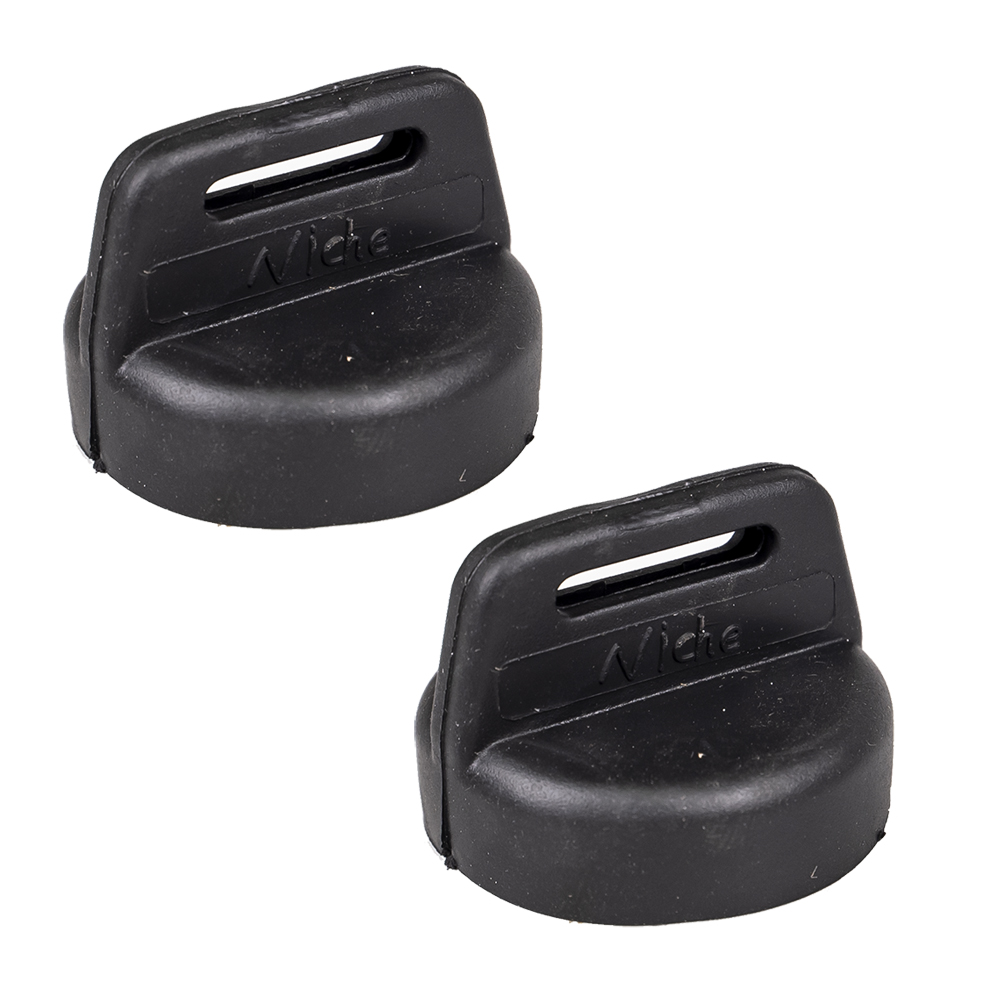 Caltric Handlebar Grips (2-Pack) For Polaris Sportsman 570 SP 2015-2021 – Black Rubber