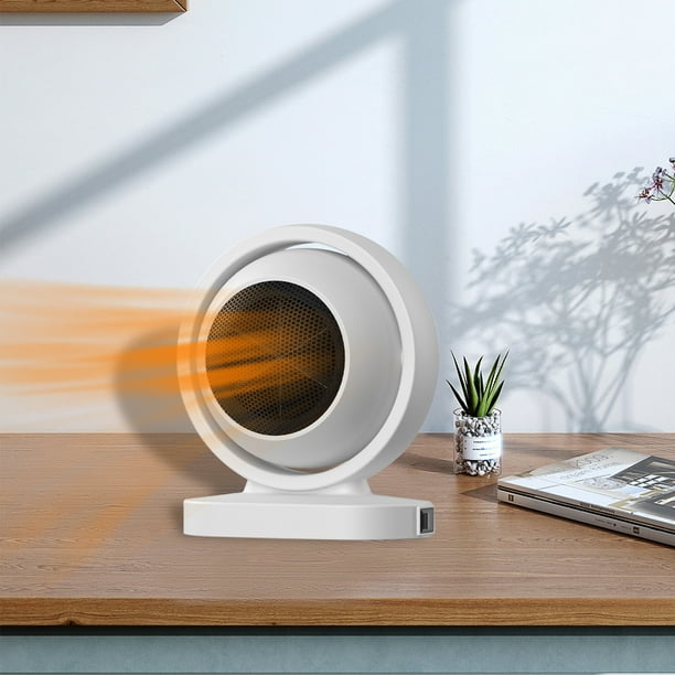 Ventilador calefactor de circulación, 380 W, protección contra sobrecalentamiento, pequeño, para el hogar y la oficina.