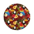 thumbnail image 4 of Spare Tire Cover, Colorful Cute Parrot Toucan Bird Wheel Cover Tire Covers For Trailers Car Truck Camper Universal Tire Covering Fits Diameter14"-17", 4 of 4