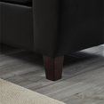 thumbnail image 5 of 79" Three-Seater Faux Leather Sofa with Hidden Storage, Black, 5 of 10