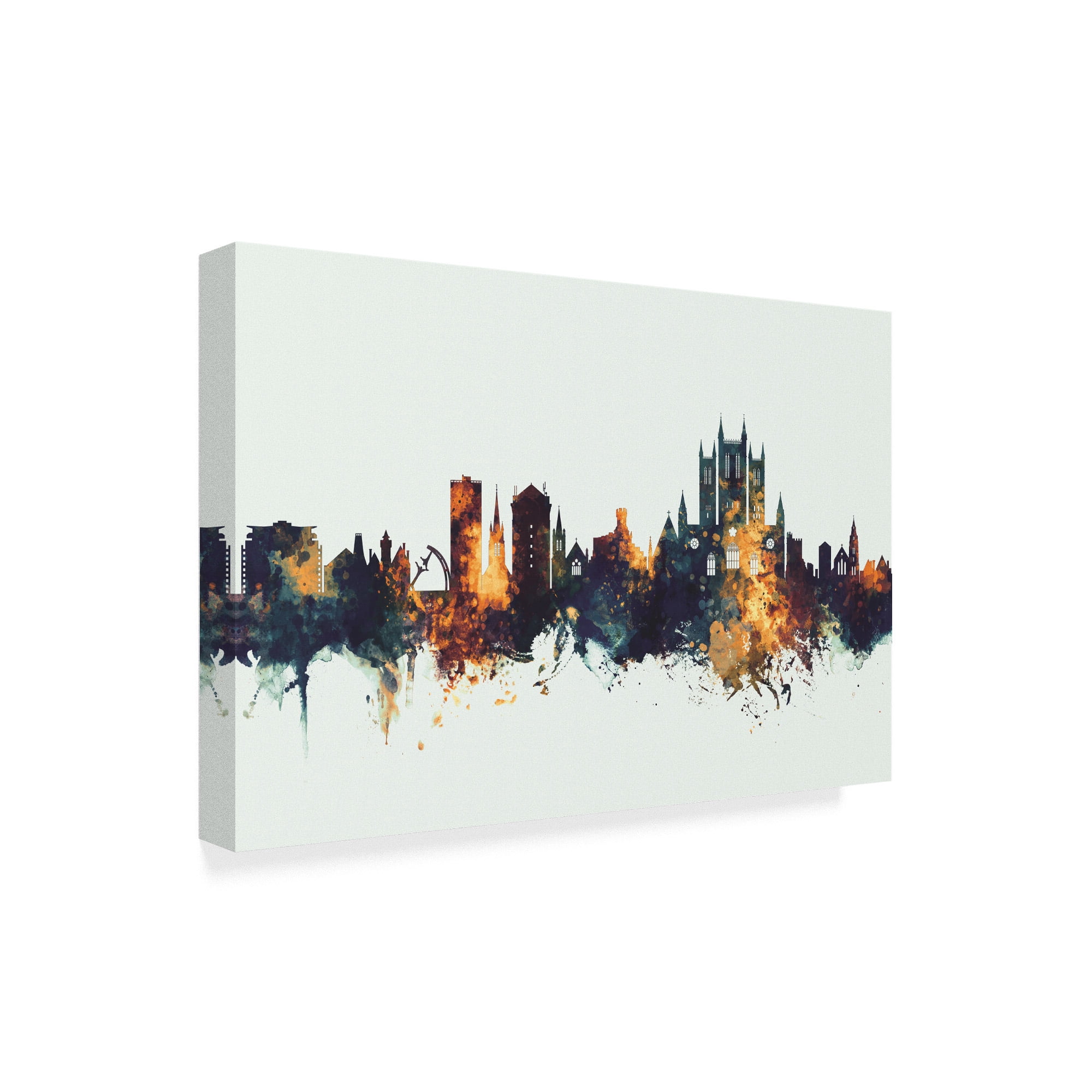 Trademark Fine Art 'Lincoln England Skyline IV' Canvas Art by Michael Tompsett
