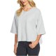 thumbnail image 1 of 1.STATE Blusa tipo jersey con espalda plisada para mujer, gris, mediana, 1 of 2