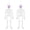 🔥 White_New, variant on KITTEHIGM 2 Pcs Halloween Skeleton Decorations Glitter Paper Hanging Ornaments DIY Poseable 26 Inch for Party Home Decor Articulated Joints