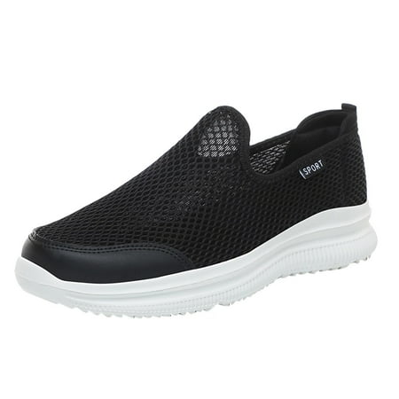 

Sehao Summer Men Sneakers Breathable Mesh Shallow Mouth Slip On Lightweight Casual Shoes Gift on Clearance