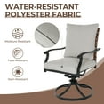 thumbnail image 5 of Grand Patio Outdoor Dining Chair Set of 2, 360-degree Rotation, Gray, 5 of 9
