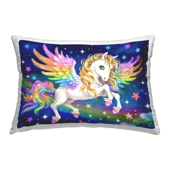 Stupell Industries Pegasus in Outer Space Decorative Printed Throw Pillow Design by Kayomi Harai