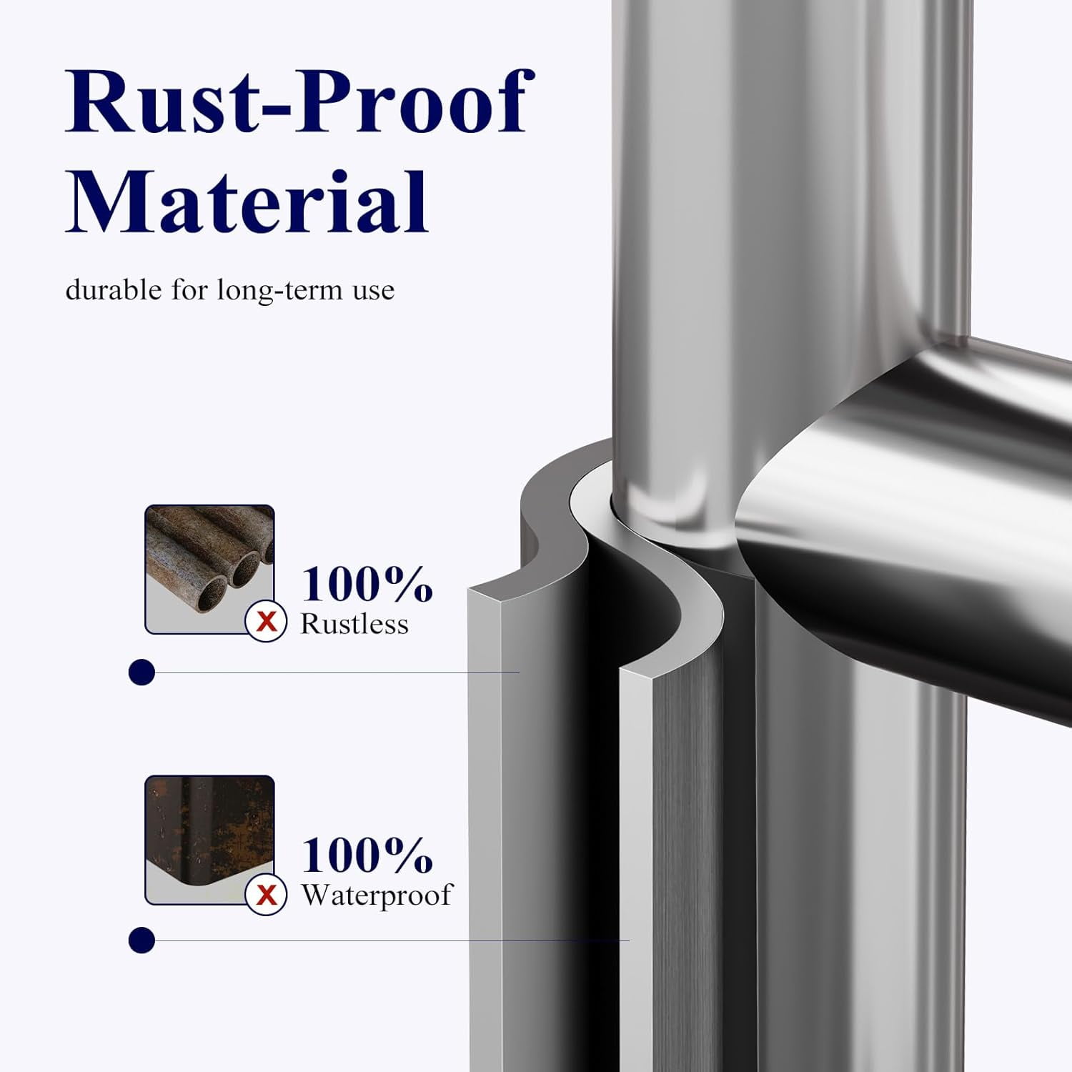 Toilet Paper Holder Free Standing – Rustproof Metal Toilet Paper Stand for 4 Rolls with Anti-Slip Base and Shelf for Phone & Small Items, Bathroom Organizers and Storage, Medium