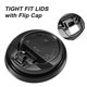 thumbnail image 4 of Tapas para tazas de café SIUQ desechables de plástico, 150 unidades, color negro, 4 of 6