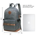 thumbnail image 2 of KAUKKO Stylish Oxford Fabric Backpack Travel Rucksack lightweight Hiking Bag Satchel, 2 of 5