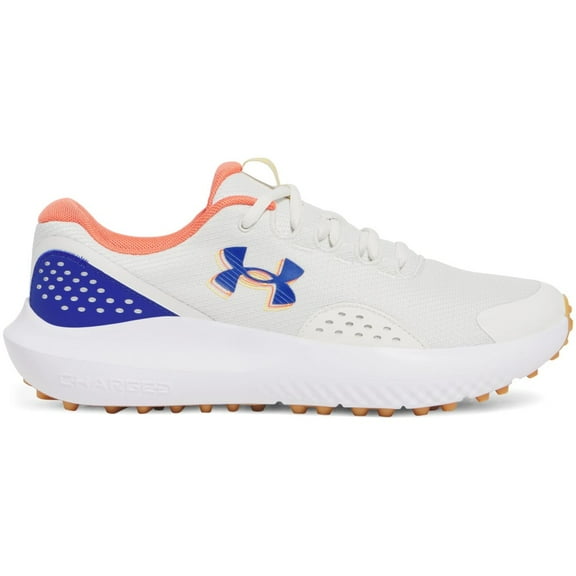 NEW Under Armour Men's Surge Golf SL Golf Shoes White Clay / Royal - 10.5 M