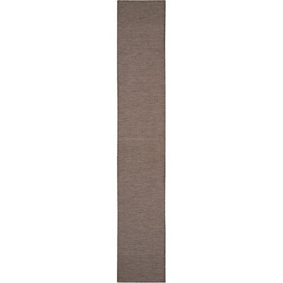 Pemberly Row 12' Runner Natural Fabric Modern Area Rug (12' Runner)