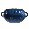 thumbnail image 1 of Qeeadeea Rectangular Lasagne Pan With Handle, Small Ceramic Bakeware Pan For 1 Person, Porcelain Baking Dish Oven Proof-blue-21x16.5x5cm, 500ml, 1 of 7
