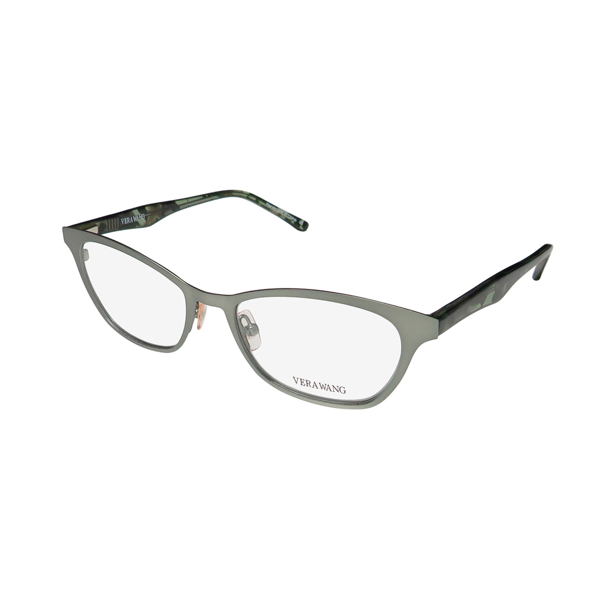 NEW VERA WANG V352 WOMENS/LADIES CAT EYE FULL-RIM FERN FRAME DEMO LENSES 51-17-140 FLEXIBLE HINGES EYEGLASSES/EYEGLASS FRAME
