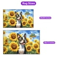 thumbnail image 5 of Boston Terrier Hello Summer Sunshine Sunflowers Spring Retro Vintage Indoor Rug Gentleman Dog Lover Gifts Carpet Living Bed Room Sofa Home Decor - 00008, 5 of 5