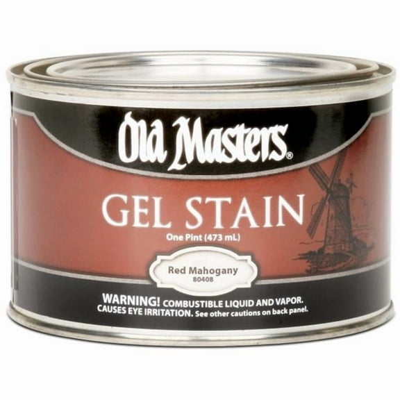 pt Old Masters 80408 Red Mahogany Gel Stain Oil-Based Stain