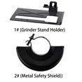 thumbnail image 2 of Angle Grinder Safety Protector Shield Cover Bracket Stand Holder Support Base Metal Woodworking Wheel Guard, 2 of 8