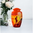 thumbnail image 5 of Fire Fighter Cremation Urn For Adult Women, 1 Large & Small Keepsake Urn For Human Ashes Set Of 4, Human Urns For Ashes Adult Female, Burial Urns For Cremated Remains, 10&3 Inch, 5 of 7