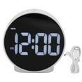 thumbnail image 2 of Despertador Digital LED, Brillo Ajustable De 4 Pulgadas Con Pantalla De Doble Alarma, Reloj Eléctrico Compacto USB Para Dormitorio, Viaje, Oficina, Formato De Tiempo, 2 of 7