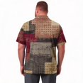 thumbnail image 5 of Domzest Men's Big and Tall Polo Shirts Short Sleeve Moisture Wicking Plus Size T Shirts Quick Dry Collared Plaid Golf Shirt Coffee 6XL, 5 of 6