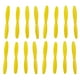 thumbnail image 2 of 20 piezas de repuesto de hélices de plástico ligero y resistente para Parrot Mini amarillo, 2 of 9