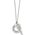 thumbnail image 1 of Stainless Steel Polished FAITH HOPE BELIEVE Wing 29in. Necklace, 1 of 2