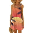 thumbnail image 2 of yievot Summer Dresses for Women Beach Cover Up Floral Tshirt Sundress Sleeveless Casual Loose Tank Dress, 2 of 6