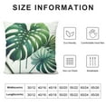 thumbnail image 5 of QZHH Green Tropical Leaves Throw Pillow Covers Decorative Monstera Palm Leaf Couch Pillow Case Botanical Plant Outdoor Pillow Covers Waterproof Fabric for Patio Bedroom Living Room, 5 of 5