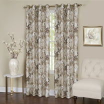 Achim Tranquil - Lined Grommet Window Curtain Panel, Tan, 50x63