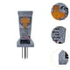 thumbnail image 3 of Jarrón solar para cementerio Strade Fareast Limited con luces LED 13 cm x 23 cm Estilo A, 3 of 8