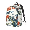 thumbnail image 1 of Fotbe Cowboy Rising Horse Mochila de Lona con Estampado, Mochila Duradera, Mochila Versátil de Alta Calidad, Mochila Compacta Vintage-Small, 1 of 5