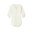 thumbnail image 3 of Port AuthorityLadies 3/4-Sleeve Tunic Blouse Lw701 - Ivory Chiffon - XXL, 3 of 4